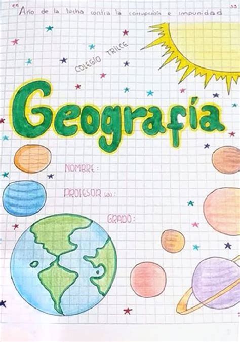 portadas para geografía - los 5 sentidos para niños